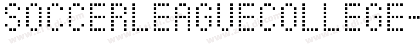 SoccerLeagueCollege字体转换