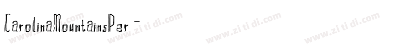 CarolinaMountainsPer字体转换