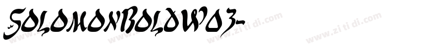 SolomonBoldW03字体转换