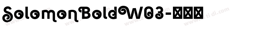 SolomonBoldW03字体转换