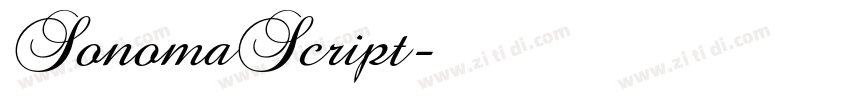 SonomaScript字体转换