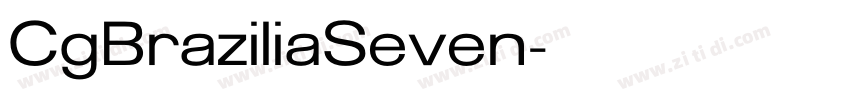 CgBraziliaSeven字体转换