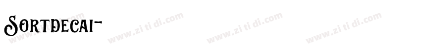 Sortdecai字体转换