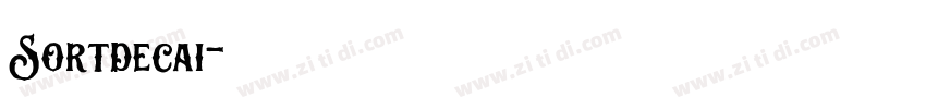 Sortdecai字体转换