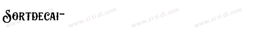 Sortdecai字体转换