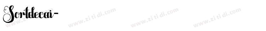 Sortdecai字体转换