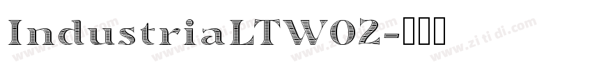 IndustriaLTW02字体转换