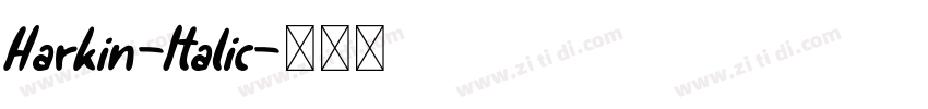 Harkin-Italic字体转换