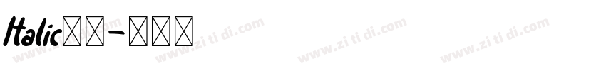 Italic字體字体转换