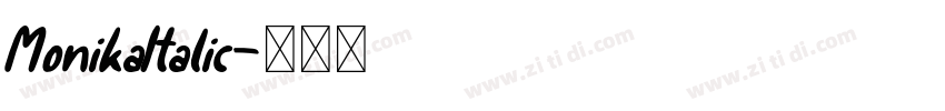 MonikaItalic字体转换