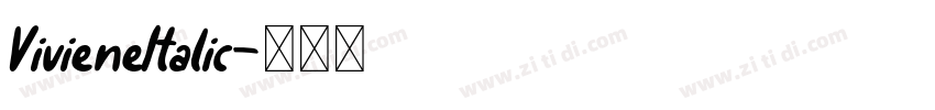 VivieneItalic字体转换