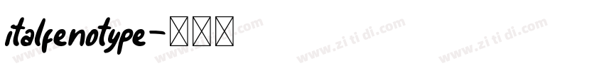 italfenotype字体转换