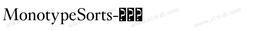 MonotypeSorts字体转换