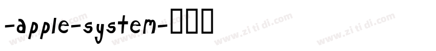 -apple-system字体转换