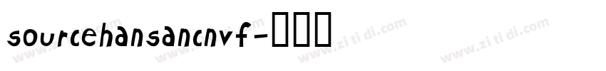 sourcehansancnvf字体转换