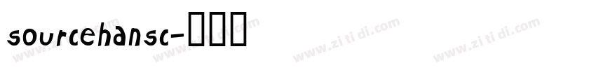 sourcehansc字体转换