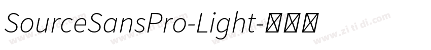 SourceSansPro-Light字体转换