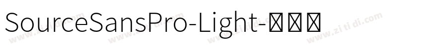 SourceSansPro-Light字体转换