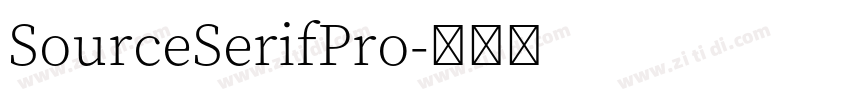 SourceSerifPro字体转换