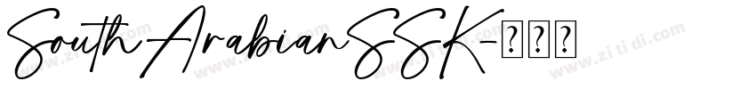 SouthArabianSSK字体转换