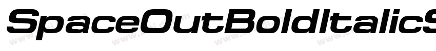 SpaceOutBoldItalicSW字体转换