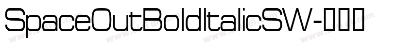 SpaceOutBoldItalicSW字体转换
