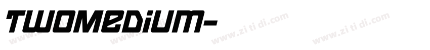 TwoMedium字体转换
