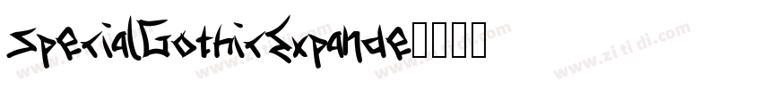SpecialGothicExpande字体转换