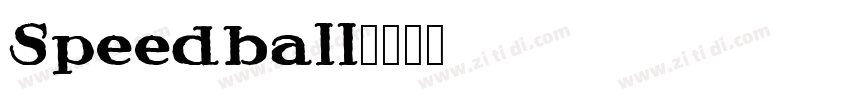 Speedball字体转换