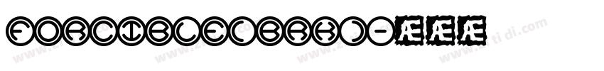 forcible(brk)字体转换