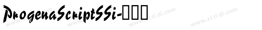 ProgenaScriptSSi字体转换