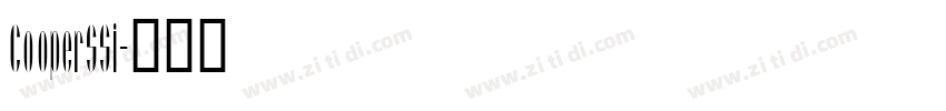 CooperSSi字体转换