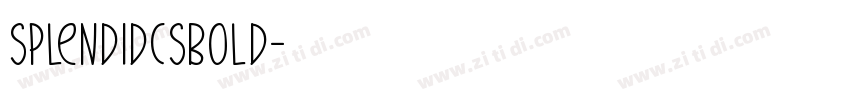 SplendidCsBold字体转换