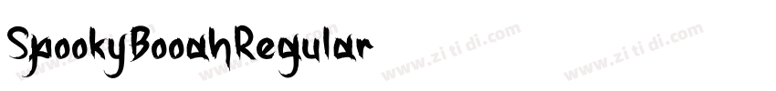 SpookyBooahRegular字体转换