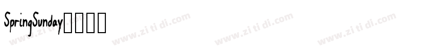 SpringSunday字体转换