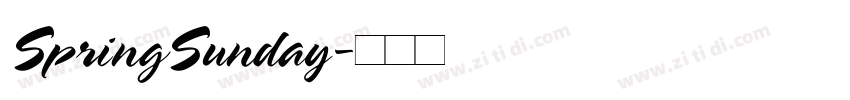 SpringSunday字体转换