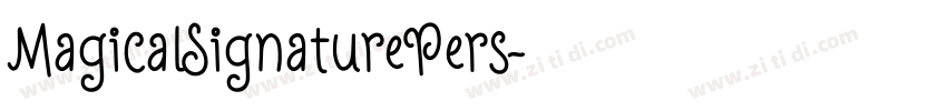 MagicalSignaturePers字体转换