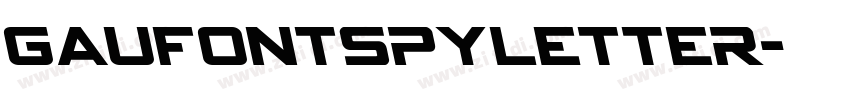 GauFontSpyLetter字体转换