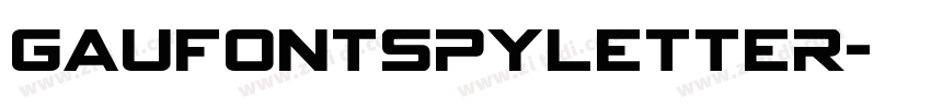 GauFontSpyLetter字体转换