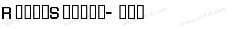 RigidSquare字体转换