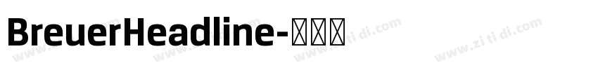 BreuerHeadline字体转换
