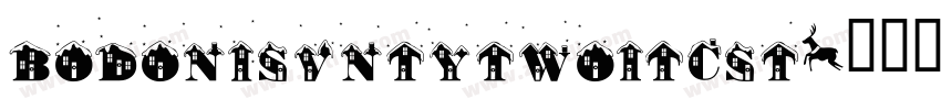 BodoniSvntytwoITCSt字体转换