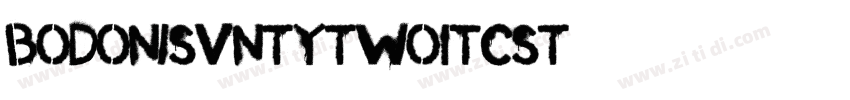 BodoniSvntytwoITCSt字体转换