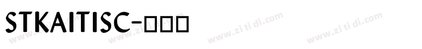 STKaitiSC字体转换