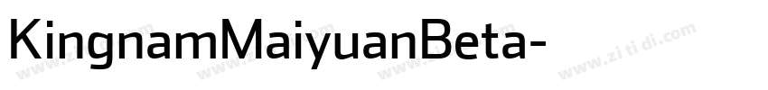 KingnamMaiyuanBeta字体转换