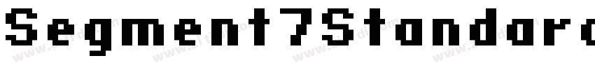 Segment7Standard字体转换
