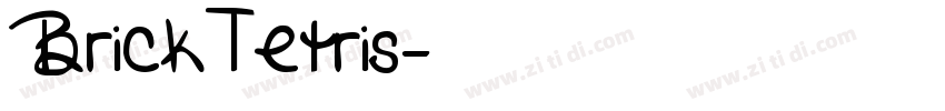 BrickTetris字体转换