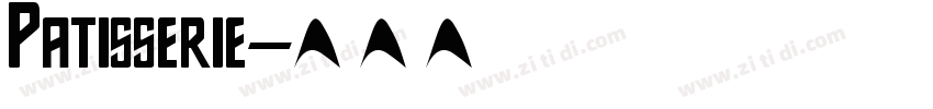Patisserie字体转换