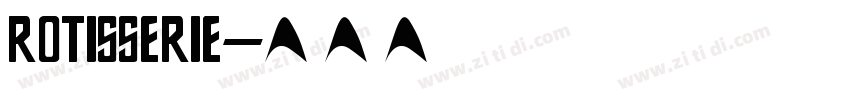 rotisserie字体转换