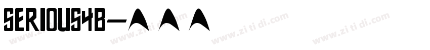 serious4b字体转换
